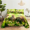 Cute Little Animals Digital Printing Polyester Bed Flat Sheet With