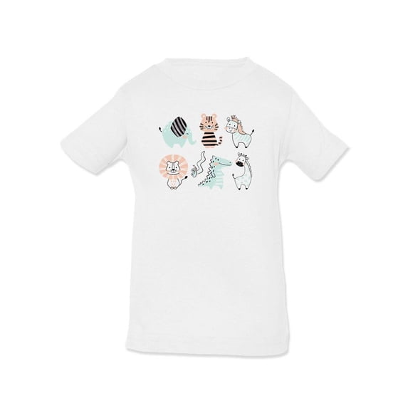 Cute Little Animals T-Shirt Infant -Image by Shutterstock, 24 Months