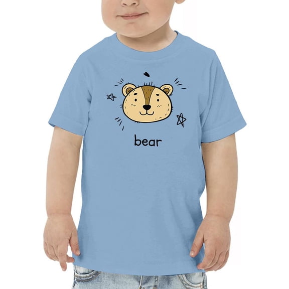 Cute Little Bear Face T-Shirt Toddler -Image by Shutterstock, 4 Toddler
