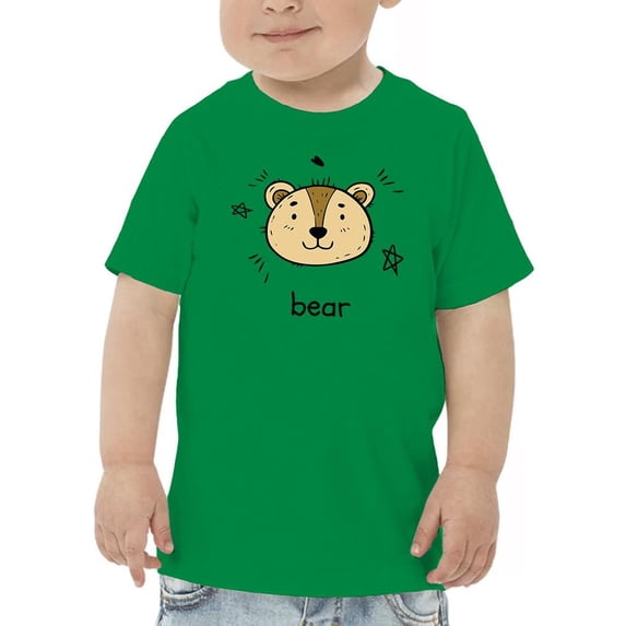 Cute Little Bear Face T-Shirt Toddler -Image by Shutterstock, 5 Toddler