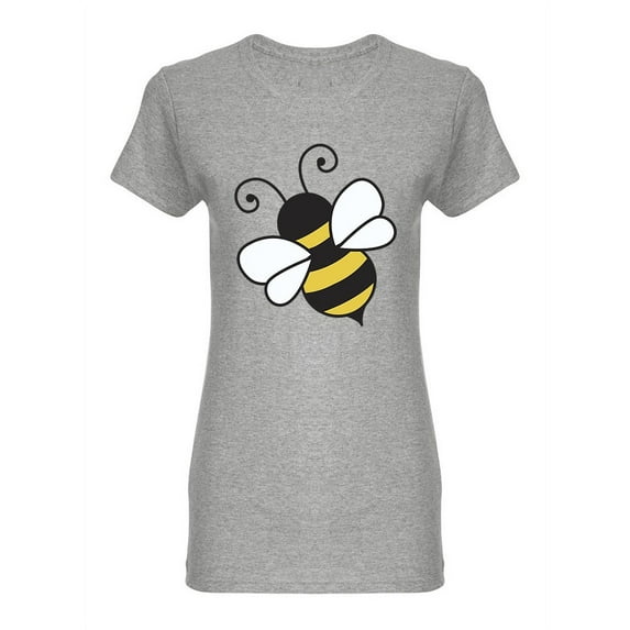 Cute Little Bee Design Shaped T-Shirt Women -Image by Shutterstock, Female Small