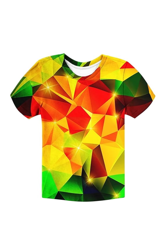Cute Little Boys Tops Fashion Letter Round Neck Short Sleeved Crop Tank Tops for Kids,Orange,6-7 Years