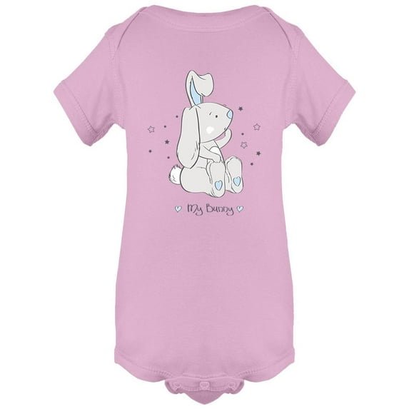 Cute Little Bunny Sitting Bodysuit Infant -Image by Shutterstock, 18 Months