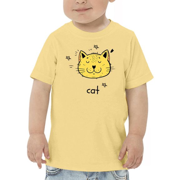 Cute Little Cat Face T-Shirt Toddler -Image by Shutterstock, 2 Toddler