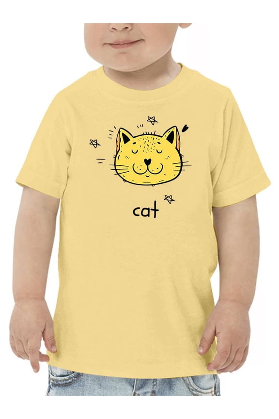 Cute Little Cat Face T-Shirt Toddler -Image by Shutterstock, 3 Toddler