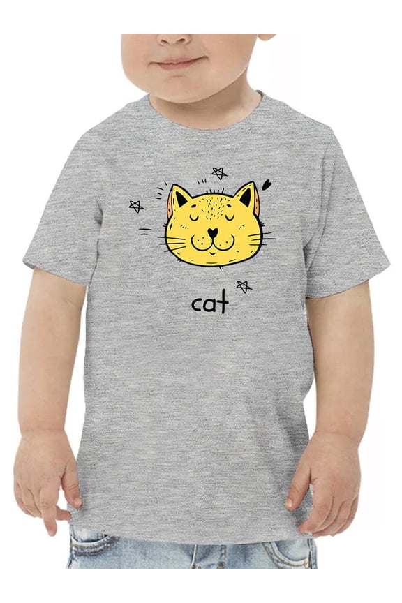 Cute Little Cat Face T-Shirt Toddler -Image by Shutterstock, 5 Toddler
