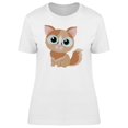 thumbnail image 1 of Cute Little Cat Sitting T-Shirt Women -Image by Shutterstock, Female Large, 1 of 2