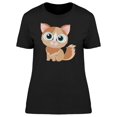 thumbnail image 1 of Cute Little Cat Sitting T-Shirt Women -Image by Shutterstock, Female Small, 1 of 2