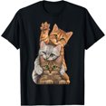 thumbnail image 1 of Cute Little Cats Playing Wall Builder T-Shirt for Kitty and Kitten Lovers, 1 of 4