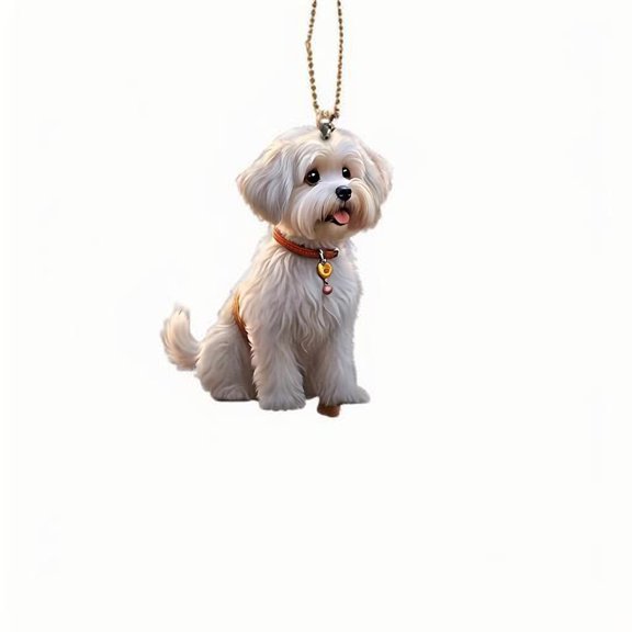 Cute Little Dog Acrylic Ornament