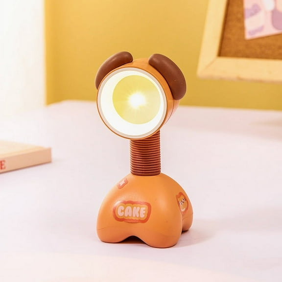 Cute Little Dog Night Light Mini Magnetic Absorption Table Light Student Desktop Reading Light Children's Birthday Gift Decoration