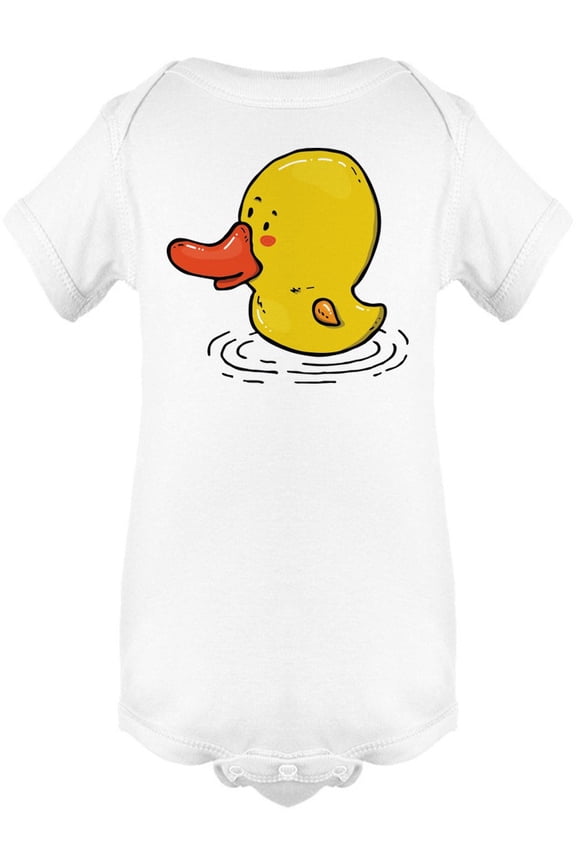 Cute Little Duck In Water Bodysuit Infant -Image by Shutterstock,  Newborn