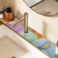thumbnail image 1 of Cute Little Elephants Sink Splash Guard Faucet 30x5.4in Drying Mat Drying Mat Absorbent Pad for Bathroom Kitchen 1PCS, 1 of 7