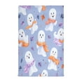 thumbnail image 1 of Cute Little Ghost Pattern Decorative Waffle Towel Kitchen Dishcloth 28x18in Multi-Use Tea Towel, 1 of 7