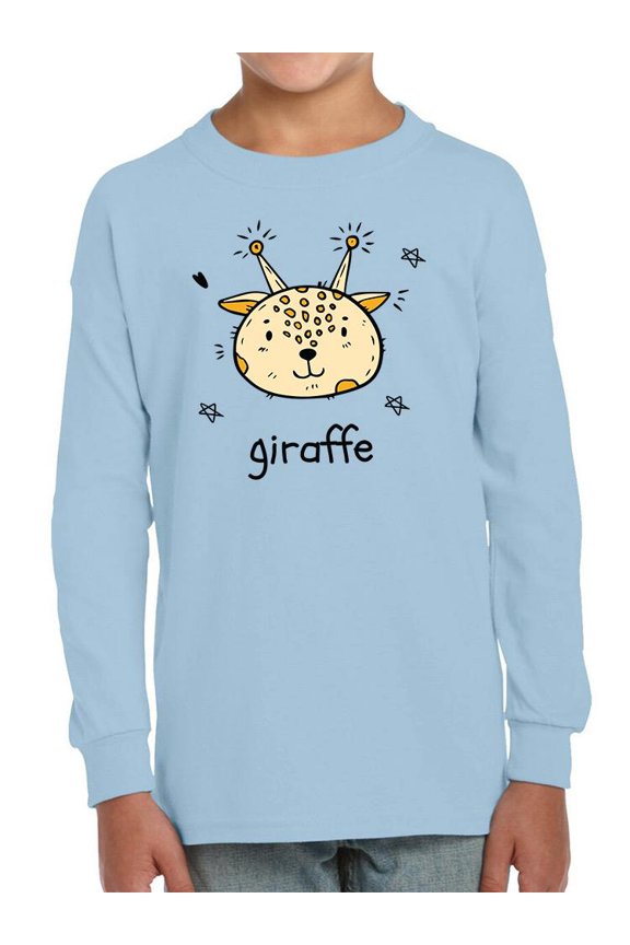 Cute Little Giraffe Face Long Sleeve Toddler -Image by Shutterstock,  5 Toddler