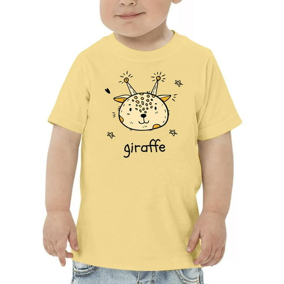 Cute Little Giraffe Face T-Shirt Toddler -Image by Shutterstock, 2 Toddler