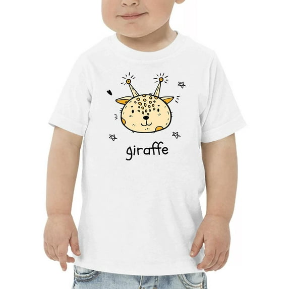 Cute Little Giraffe Face T-Shirt Toddler -Image by Shutterstock, 2 Toddler
