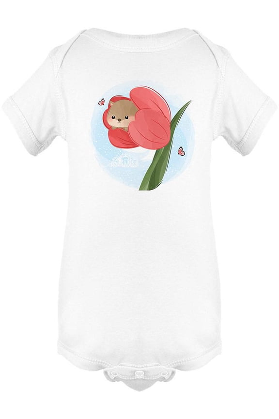 Cute Little Hamster In A Tulip Bodysuit Infant -Image by Shutterstock, Newborn