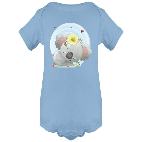 Cute Little Koala Sleeping Bodysuit Infant -Image by Shutterstock, Newborn