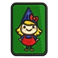 thumbnail image 1 of Cute Little Lady Gnome Applique Multi-Color Embroidered Iron-On Patch - 2.0 Inch Mini, 1 of 5