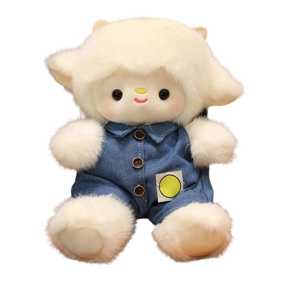Cute Little Lamb Plush, Soft Stuffed Animal for Holiday Gift, Adorable Cuddle Buddy for Companionship, Cozy Sensory Calming Gift for Relaxation