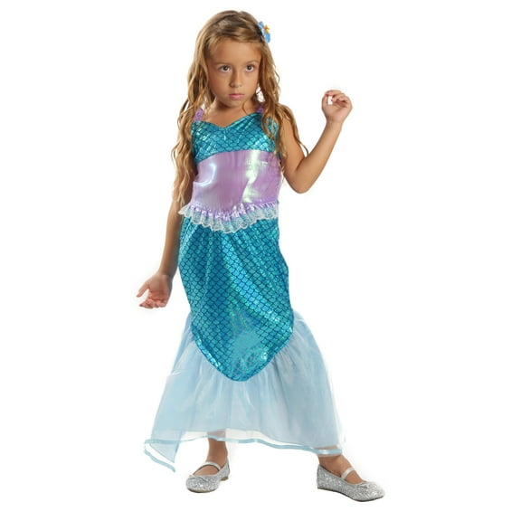 Cute Little Mermaid Costume for Girls, Blue and Purple, Size: 2-4, Foreversun
