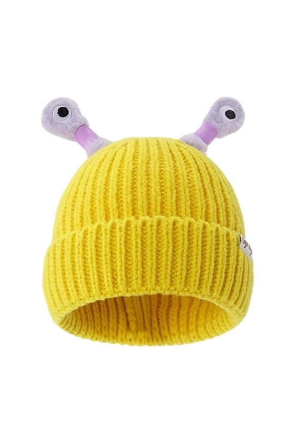Cute Little Monster LED Knit Beanie, 2025 Winter Funny Knitted Hat, Cute Glowing Little Monster Knit Hat for Women Girl, Limited Time Offer Under 10 Dollars