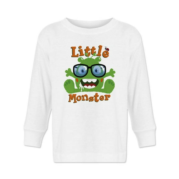 Cute Little Monster Long Sleeve Toddler -Image by Shutterstock, 4 Toddler