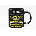thumbnail image 1 of Cute Little Notes, Sweet Sayings, Black 11oz Ceramic Mug, 1 of 5