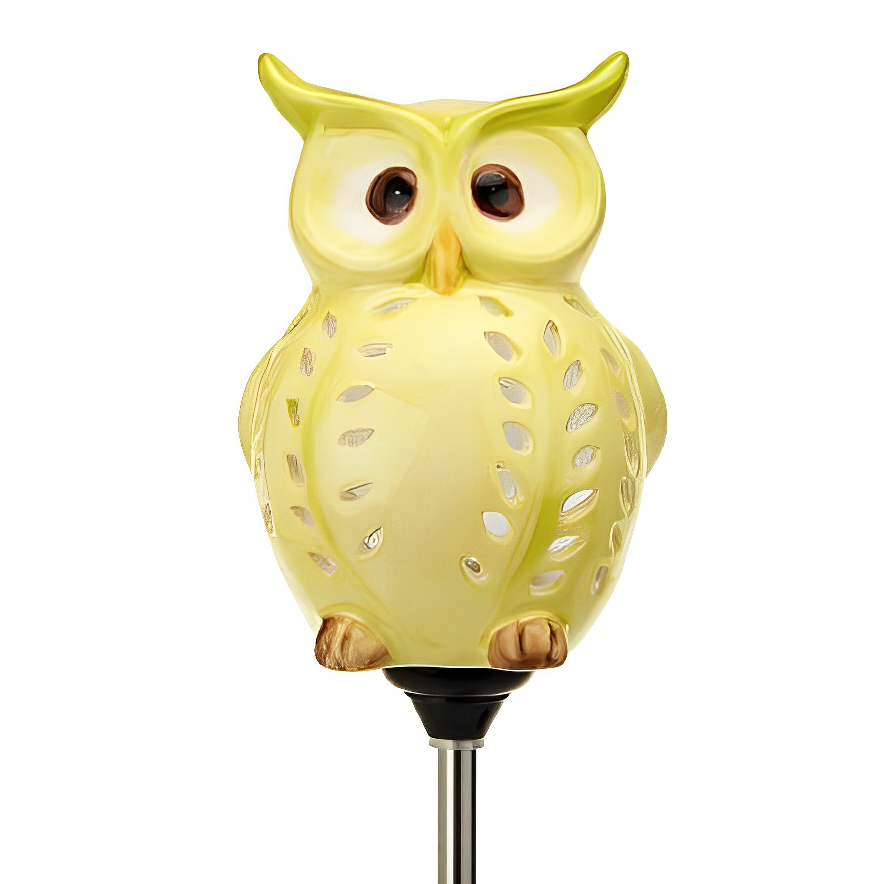 Cute Little Owl Garden Decoration, Best Solar Owl Stake And Solar Owl Light, Ceramic Owl Scarecrow Garden Decor For Your Lawn and Garden - image 1 of 8
