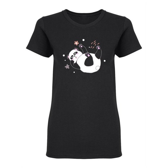 Cute Little Panda Falls Shaped Tee Women's -Image by Shutterstock