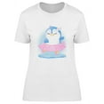 thumbnail image 1 of Cute Little Penguin Ballerina T-Shirt Women -Image by Shutterstock, Female Small, 1 of 2