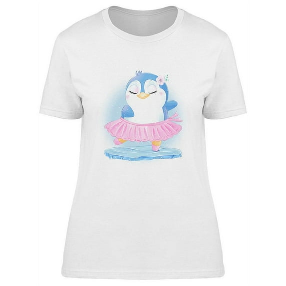 Cute Little Penguin Ballerina T-Shirt Women -Image by Shutterstock, Female XX-Large