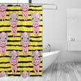 thumbnail image 1 of Cute Little Pig Shower Curtain Waterproof Washable Bathroom Shower Curtain Polyester Cloth Fabric Bathroom Decor Set with 12 Hooks, 60x72 inches, 1 of 6