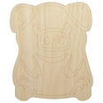 thumbnail image 1 of Cute Little Pig Sitting Wood Shape Unfinished Piece Cutout Craft DIY Projects - 6.25 Inch Size - 1/8 Inch Thick, 1 of 7