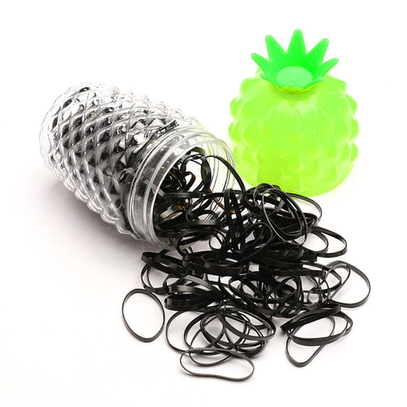 Cute Little Pineapple Bottle Hair Rope with Strong Elastic Band Disposable Fresh Fruit Headwear for Continuous Styling