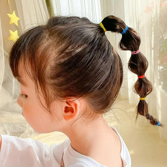 Cute Little Pineapple Bottle with Strong Elastic Band Continuous Hair Rope Disposable Elastic Band Fresh Fruit Hair Ring Headwear