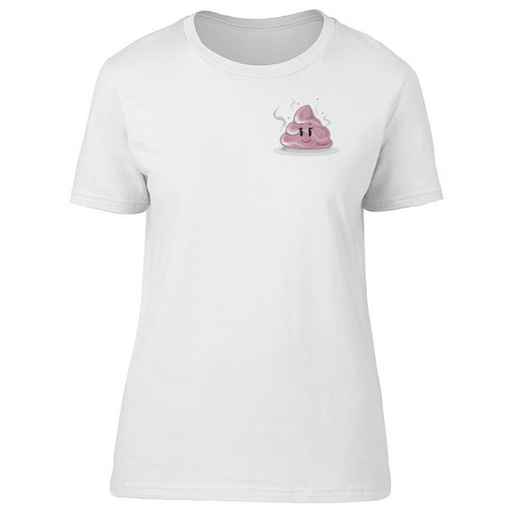 Cute Little Pink Poop T-Shirt Women -Image by Shutterstock, Female Large