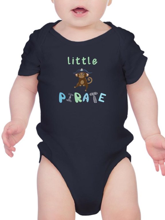 Cute Little Pirate Monkey Bodysuit Infant -Image by Shutterstock, 18 Months