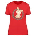 thumbnail image 1 of Cute Little Rabbit Cartoon T-Shirt Women -Image by Shutterstock, Female Large, 1 of 2