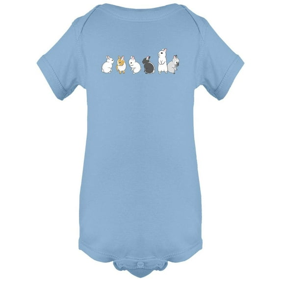 Cute Little Rabbits Set Bodysuit Infant -Image by Shutterstock, 24 Months