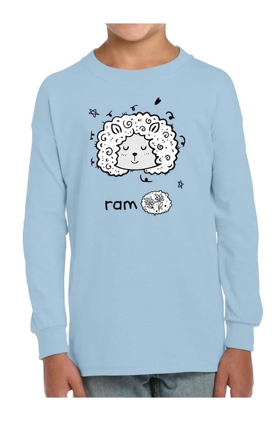 Cute Little Ram Face Long Sleeve Toddler -Image by Shutterstock, 5 Toddler