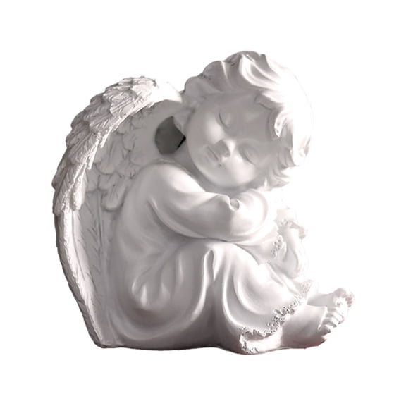 Cute Little Resin Angel Statue - Ideal for Indoor and Outdoor Home Decor