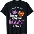 thumbnail image 1 of Cute Little Sister Football Fan Little Sister Football T-Shirt Black X-Large, 1 of 4