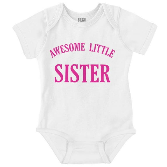 Cute Little Sister Younger Sibling Bodysuit Jumper Girls Infant Baby Brisco Brands 24M
