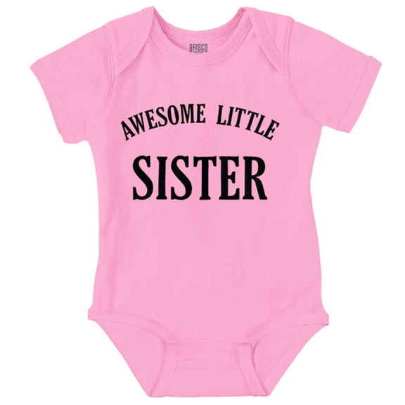 Cute Little Sister Younger Sibling Bodysuit Jumper Girls Infant Baby Brisco Brands 24M