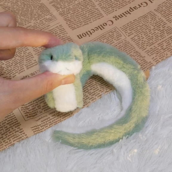 Cute Little Snake Plush Stuffed Toy, Soft Reptile Snake Plushie, Lifelike Snake Animal Doll, Bedroom Decor & Educational Gift for Kids and Snake Lovers