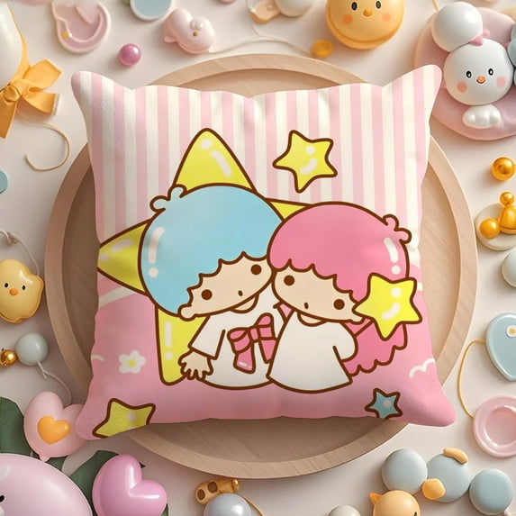 Cute Little Twin Stars Pillow Case Pure Cotton Double-Sided Printing ...