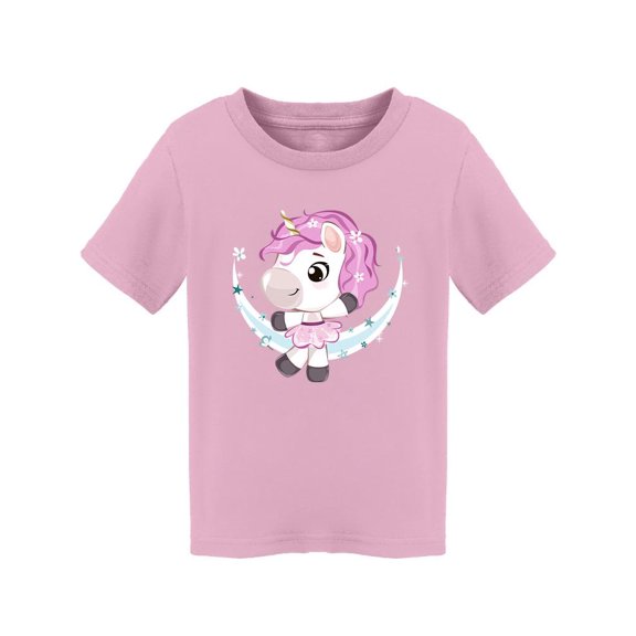 Cute Little Unicorn On The Moon T-Shirt Toddler -Image by Shutterstock, 5 Toddler