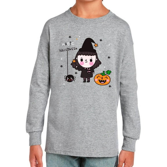 Cute Little Witch Long Sleeve Toddler -Image by Shutterstock, 3 Toddler